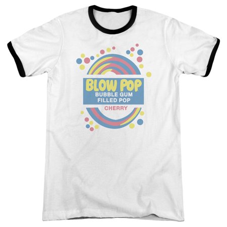 Tootsie Roll - Blow Pop Label - Heather Ringer Short Sleeve Shirt - XXX-Large