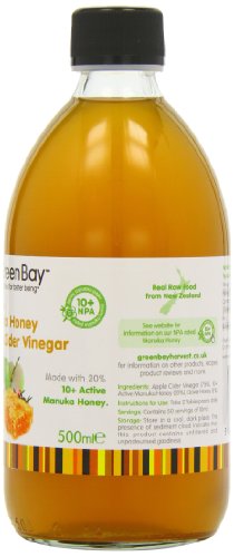 Green Bay Harvest Apple Cider Vinegar with Raw Active 10+ Manuka Honey 500ml thumbnail