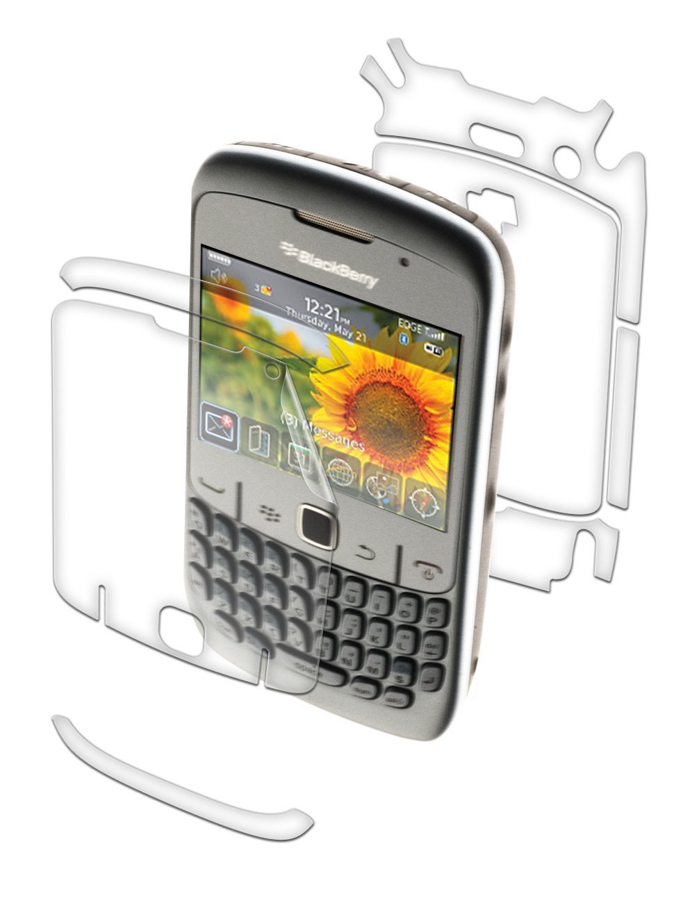 Open Box InvisibleShield BlackBerry Curve 8520/8530 Full Body - 1 Pack - Screen Protector - Retail Packagin