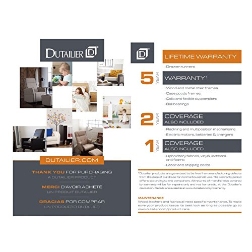 Dutailier Coffee/ Light Beige 2-post Multi-position Glider