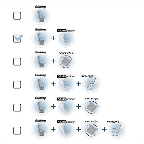 Dutailier Coffee/ Light Beige 2-post Multi-position Glider thumbnail