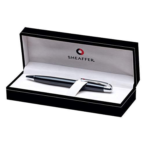 Sheaffer 500 (GC3) Ball Point with Blue Refill, Glossy Black with Chrome Trim (SH/9332-2) thumbnail