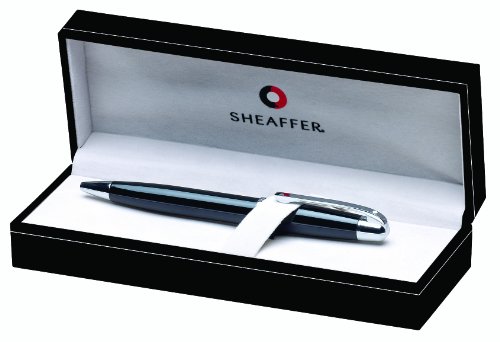 Sheaffer 500 (GC3) Ball Point with Blue Refill, Glossy Black with Chrome Trim (SH/9332-2) thumbnail