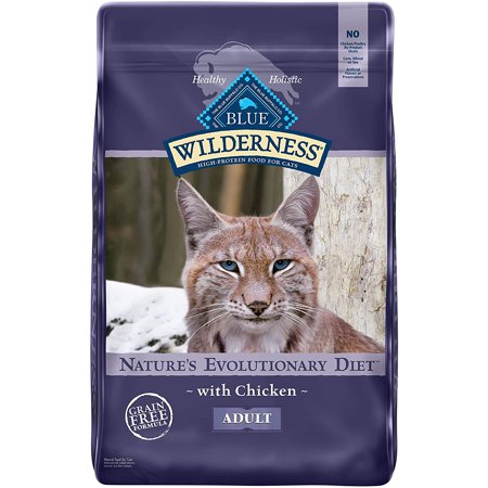 Blue Buffalo Wilderness High Protein Grain Free  Natural Adult Dry Cat Food Chicken 12 Pound