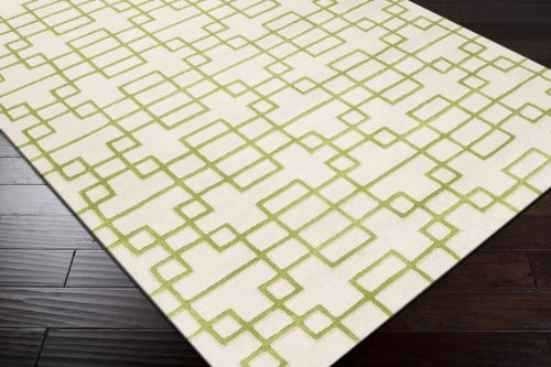 Surya Goa G-5075 Contemporary Hand Tufted 100% New Zealand Wool Sand Dollar 8' X 11' Geometric Area Rug