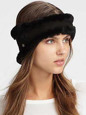 UGG Australia Women's Classic Headband Hat,Black
