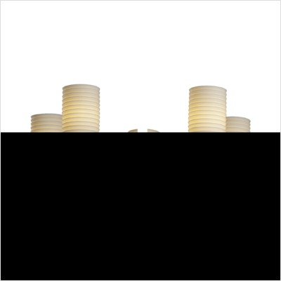 Justice Design Group POR-8530-10-PLET-CROM Limoges Collection Deco 5-Light Chandelier thumbnail