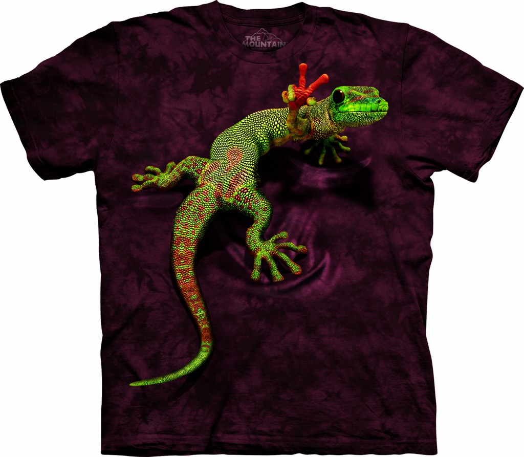 Peace Out Gecko Adult T-Shirt 10-3119