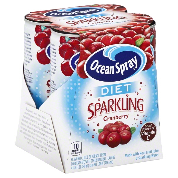 Diet Sparkling Juice Beverage, Cranberry