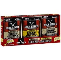 Jack Link's Beef Jerky, 100 Calorie Snack Packs, 1.25 Oz, 9-Count: 6-Original & 3-Teriyaki (Pack of 4)