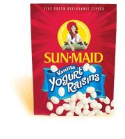 Sun Maid Vanilla Yogurt Raisins, 8-ounce Bag, Pack of 5