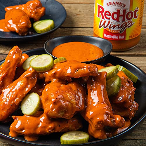 Frank S RedHot Kosher Nashville Hot Wings Sauce  12.0 Fl Oz Bottle thumbnail