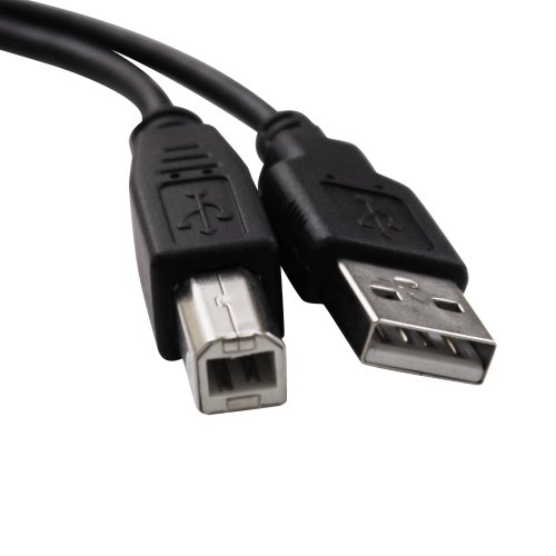 10ft ReadyPlug® USB Cable for: Epson WorkForce WF-2540 Wireless All-in-One Color Inkjet Printer, Copier, Scanner ADF, Fax