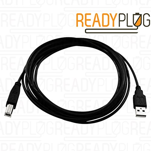 10ft ReadyPlug® USB Cable for: Epson WorkForce WF-2540 Wireless All-in-One Color Inkjet Printer, Copier, Scanner ADF, Fax thumbnail
