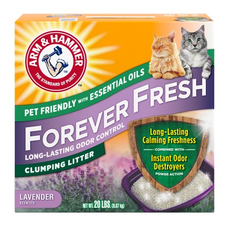 ARM & HAMMER Forever Fresh Clumping Cat Litter  Lavender Essential Oils  Multi-Cat  20 Lb