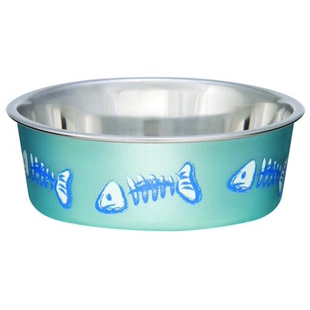 Boss Pet 7751 Cat Bowl 1/2 Pint Volume Stainless Steel Lilac  Each
