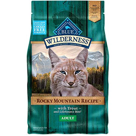 Blue Buffalo Wilderness Rocky Mountain Recipe High Protein  Natural Adult Dry Cat Food  Trout 4-lb