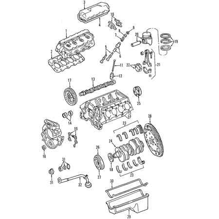 Genuine OE Ford Head Gasket - F7TZ-6051-AAA Fits Select: 1999 FORD F350 SRW SUPER DUTY  1999-2003 FORD F250 SUPER DUTY