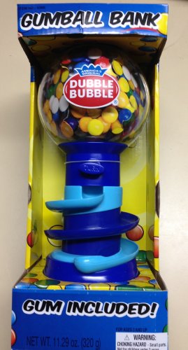 Dubble Bubble Spiral Fun Gumball Bank 10