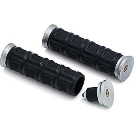 Kuryakyn Dillinger Grips 7/8in Universal Nickel