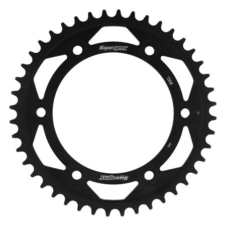 Supersprox RFE-1308-44-BLK Rear Steel Sprocket Black for Honda CBR 1000 RR 04 05 06 07 08 09 10 11 12 13 14 15 16  CBR 600 F4 99 00 01 02 03 04 05 06 