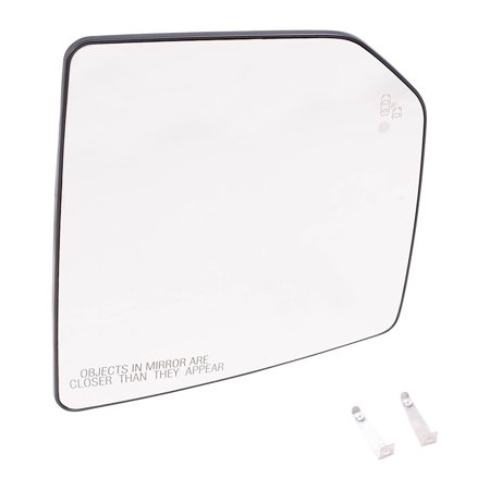 Brock Replacement Passenger Right Mirror Glass and Base with Heat-Blind Spot Detection-Auto Dim Without Memory for 2015-2020 Ford F-150 3339-0015R