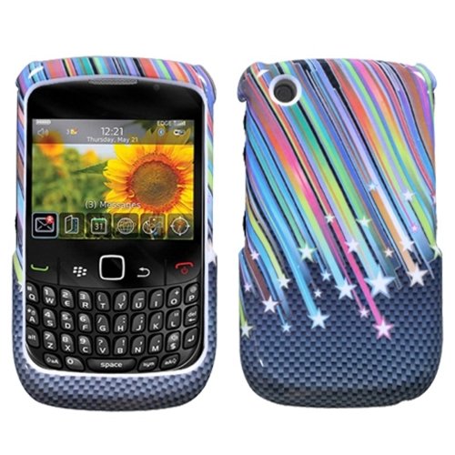 MYBAT BB8520HPCIM089NP Slim and Stylish Protective Case for BlackBerry Curve 8520/8530/9300/9330 - 1 Pack - Retail Packaging - Carbon Star