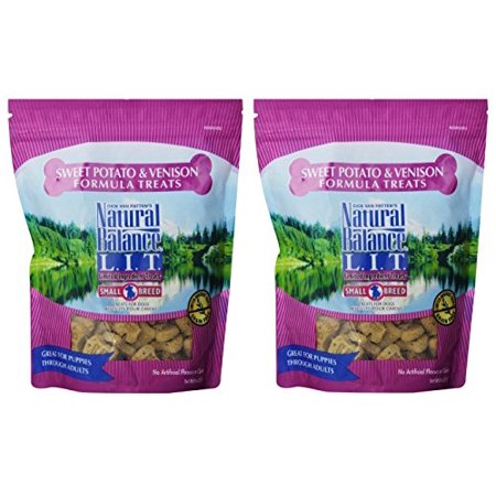Natural Balance L.I.T. Sweet Potato and Venison Formula Dog Treats  Small Breed  16-Ounce (2 Packs 8-Ounce Each)