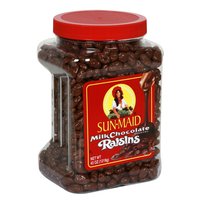 SCS Sun Maid California Pure Milk Chocolate Covered Raisins (40%less Fat)- 48 Oz Jar