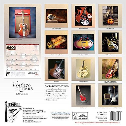 Vintage Guitars 2015 Square 12x12 Wyman thumbnail