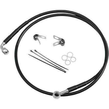 Drag Specialties 1741-0708 Extended Stainless Steel Rear Brake Line Kit