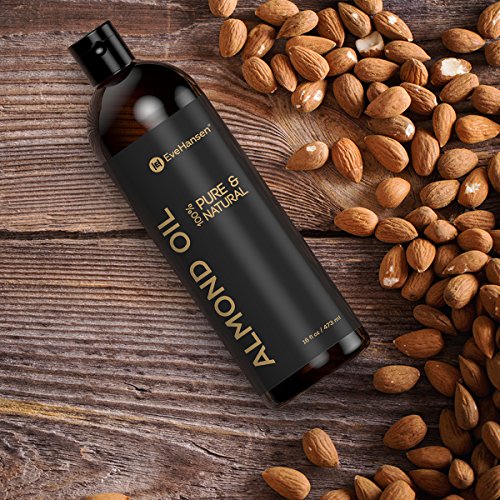 16oz SWEET ALMOND OIL - 100% Pure & Natural Moisturizer from Head to Toe & Best Carrier Oil - SEE RESULTS or - Works Wonders for Your Hair, Sc