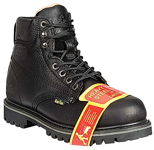 Cactus Men Heavy Duty Steel Toe Leather Work Boot Black 6229S-BLK  Size 13 US