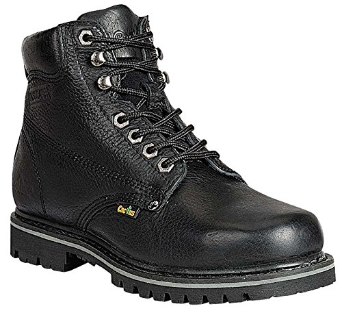 Cactus Men's 6229 BLACK Leather Work Boots Size 10