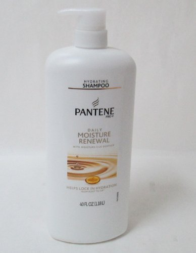 Pantene Pro-V Shampoo or Conditioner Family Size, 40 Ounce, 1.18 Liter, Pump Style Bottle (Daily Moisture Renewal Nourishing Shampoo)