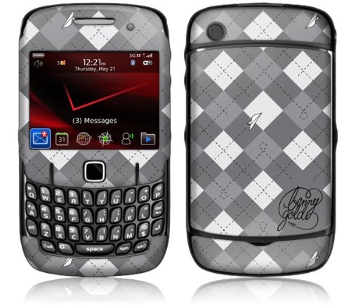 MusicSkins, MS-BG10044, Benny Gold - Argyle, BlackBerry Curve (8520/8530), Skin