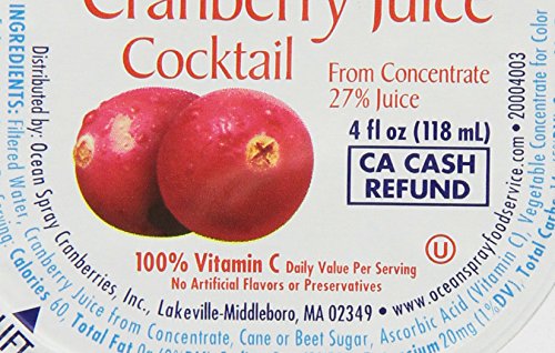 Ocean Spray Cranberry Juice Cocktail, 4 Oz., 48/Case (700) thumbnail