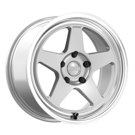 17x9 Kansei Wheel K12H KNP Silver W/Machined Lip Wheel 5X100 (35mm)