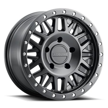 Raceline 951B-RYNO 17  Cast Aluminum Wheel  RYNO SATIN BLACK 17X8.5 6X135 0mm