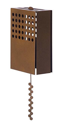 Rome 9605 Forma Petit Pois Windbell, Steel with Dark Copper Powder Coat, 15-Inch Height