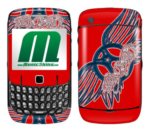 MusicSkins, MS-AERO20044, Aerosmith - Wings Red, BlackBerry Curve (8520/8530), Skin
