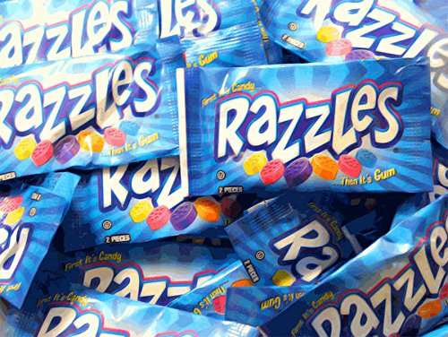 Razzles Snack Size 2-piece Candy Gum 48-pack