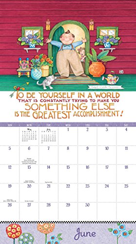 Mary Engelbreit 2016 Deluxe Wall Calendar: Never Give up thumbnail