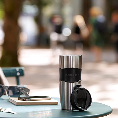 Starbucks Stainless Steel Lucy Classic Rubber Grip Travel Tumbler Thermos Mug - 12 Fl Oz