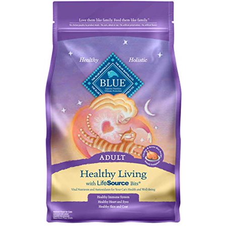 Blue Buffalo Healthy Living Natural Adult Dry Cat Food  Chicken & Brown Rice 7-lb