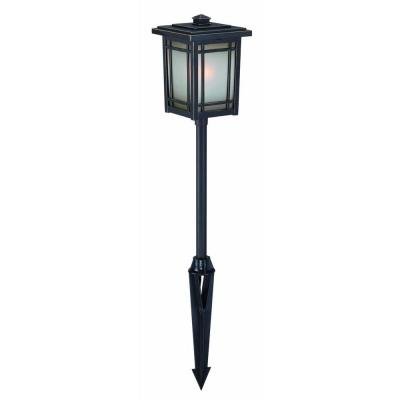 Hampton Bay Port Oxford 1-Light Outdoor Oil-Rubbed Chestnut Landscape Lantern
