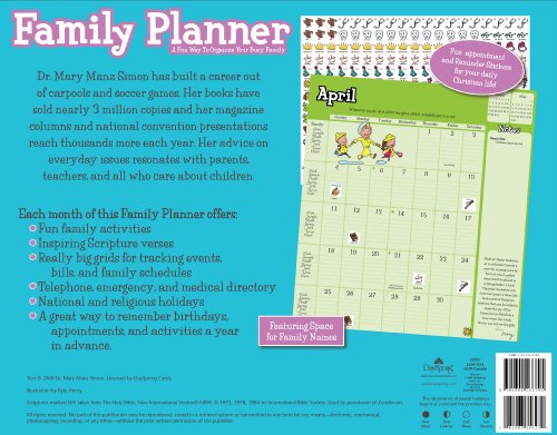 Dr. Mary Manz Simon Family Planner 2010 Panoramic Calendar