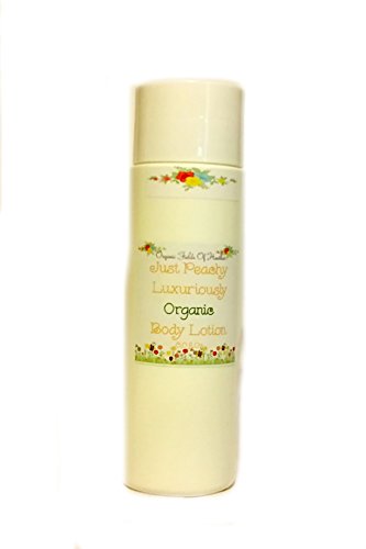 Luxury Organic Body Lotion - 100% All Natural & Non-GMO - Light & Natural Sweet Peach & Citrus Scent - NOW 8 Ounce Size! ORGANIC INGREDIEN