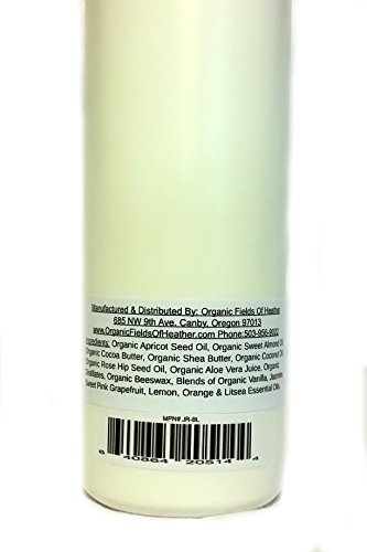 Luxury Organic Body Lotion - 100% All Natural & Non-GMO - Light & Natural Sweet Peach & Citrus Scent - NOW 8 Ounce Size! ORGANIC INGREDIEN thumbnail