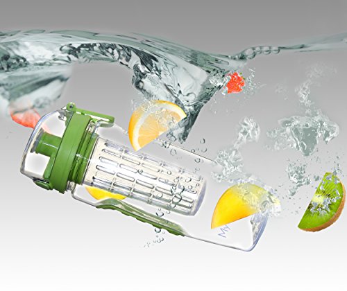 FruitFuzer® Fruit Infuser Water Bottle, 32 Oz, Durable, Eco-Friendly Tritan, for Fruit Flavored Water, Detox, Juice, Lemonade, Iced Tea, Health, Home thumbnail